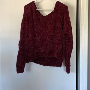 Size s burgundy color.